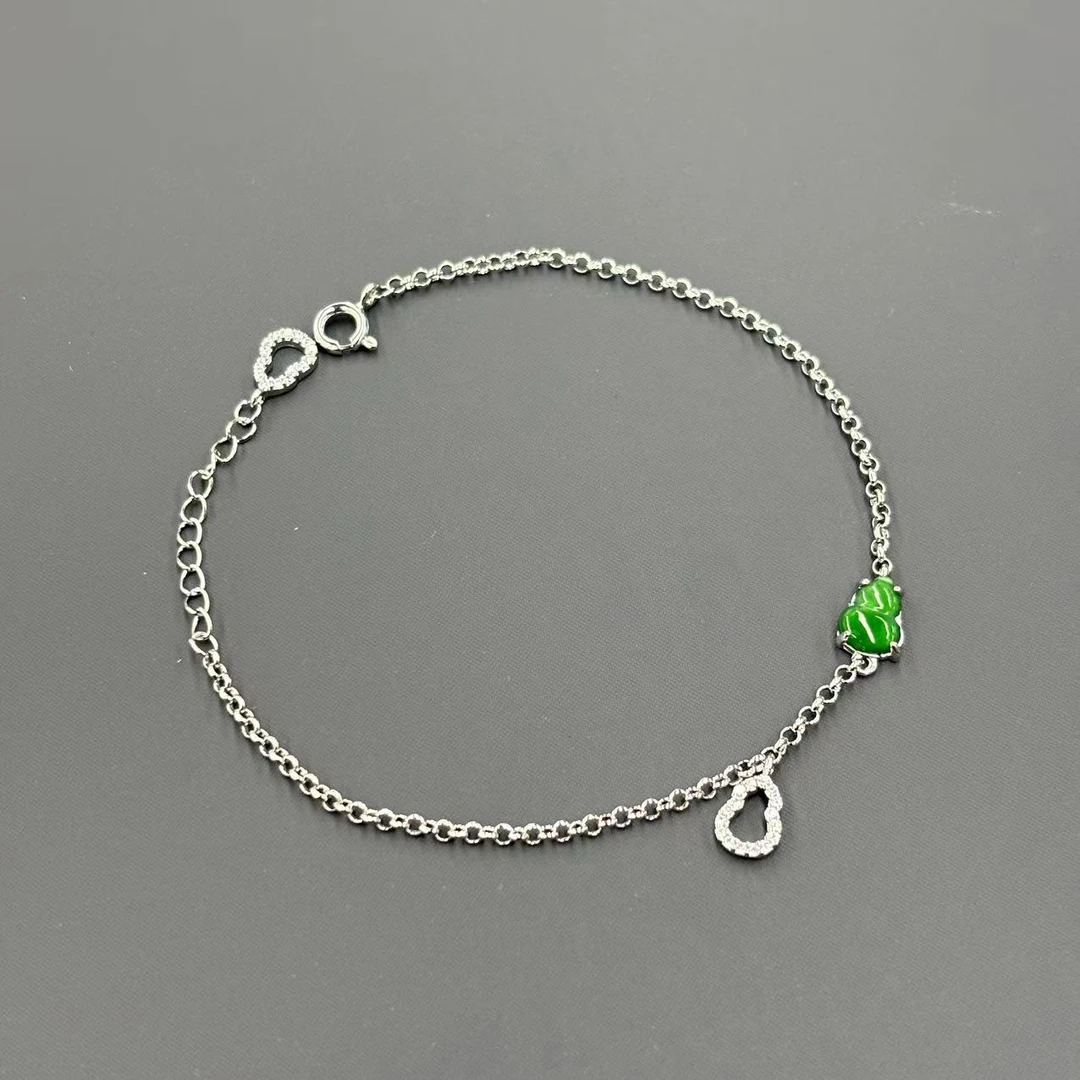 【符老板w】f976-国风设计款气质翡翠葫芦手链-赠礼盒