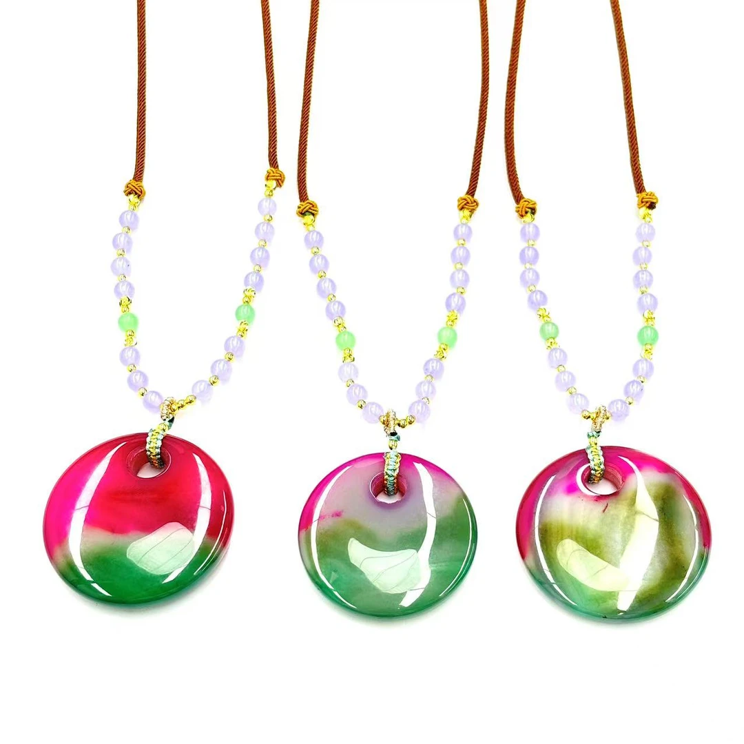 【符老板w】x683-国风设计益母玛瑙公主扣-赠礼盒-多样性只发一件