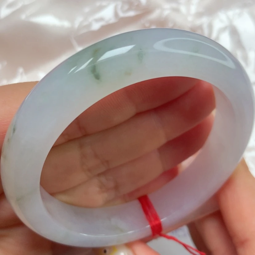 【闪购商品】翡翠手镯未镶嵌冰胶飘花15号