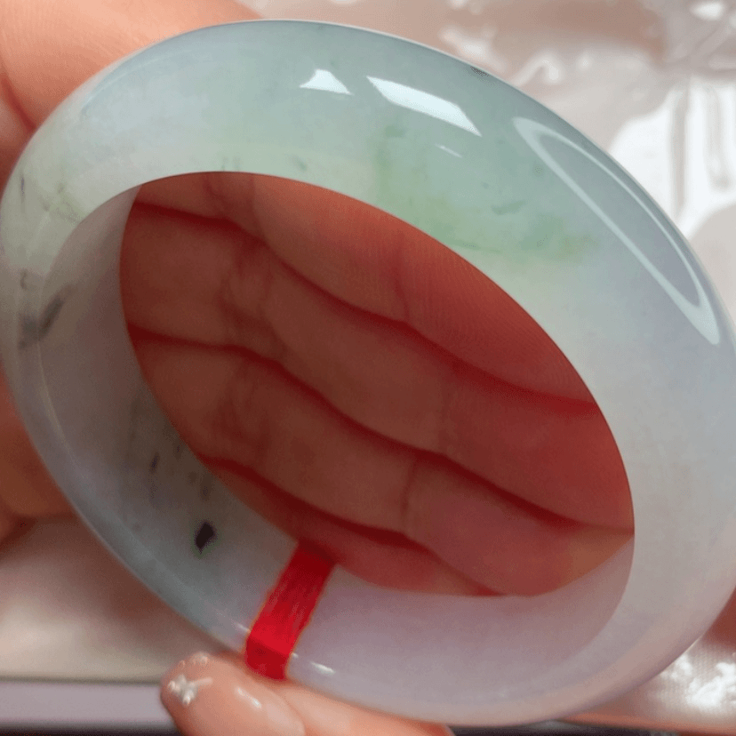 【闪购商品】翡翠手镯未镶嵌冰胶飘花