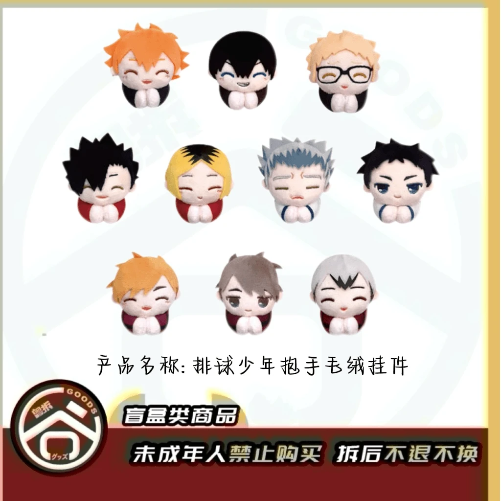 【现货】排球少年排球少年排球少年抱手毛绒挂件 全10种 【盲盒】