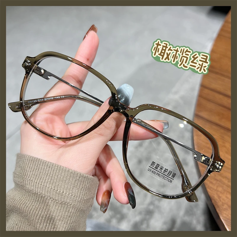 韩系复古TR眼镜框可配度数飞行员眼镜架时尚素颜显瘦防蓝光眼镜男