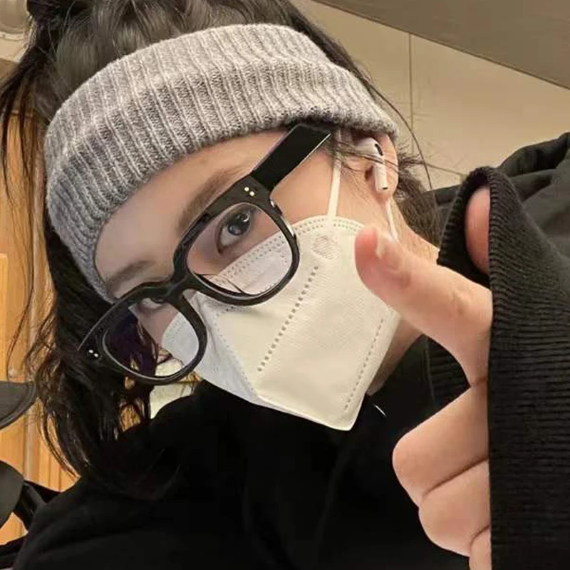 防蓝光防辐射近视眼镜女眼睛框镜架男潮素颜黑框平光镜大框显脸小