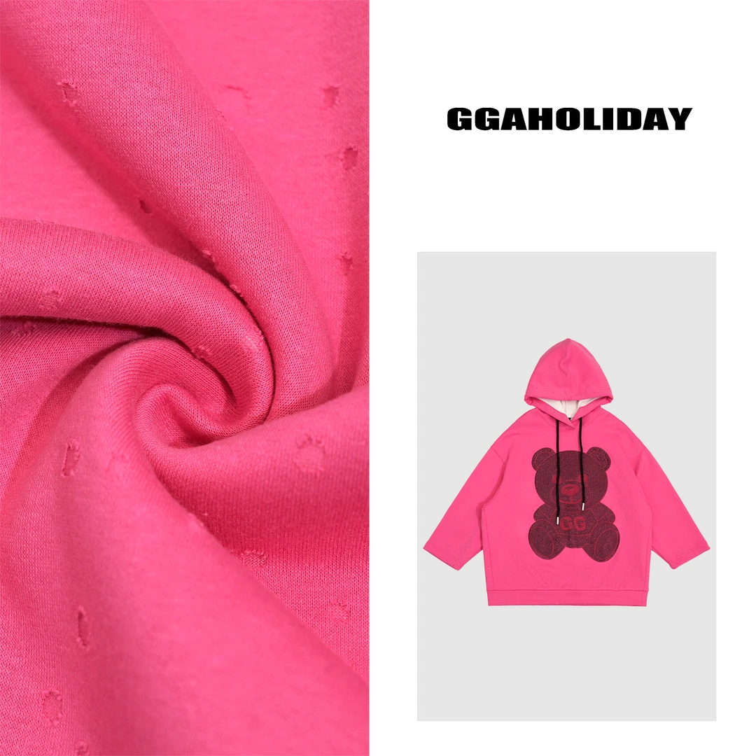 GG秋冬24新款轻奢休闲百搭复古韩版显瘦定制“烫钻”加绒卫衣144160