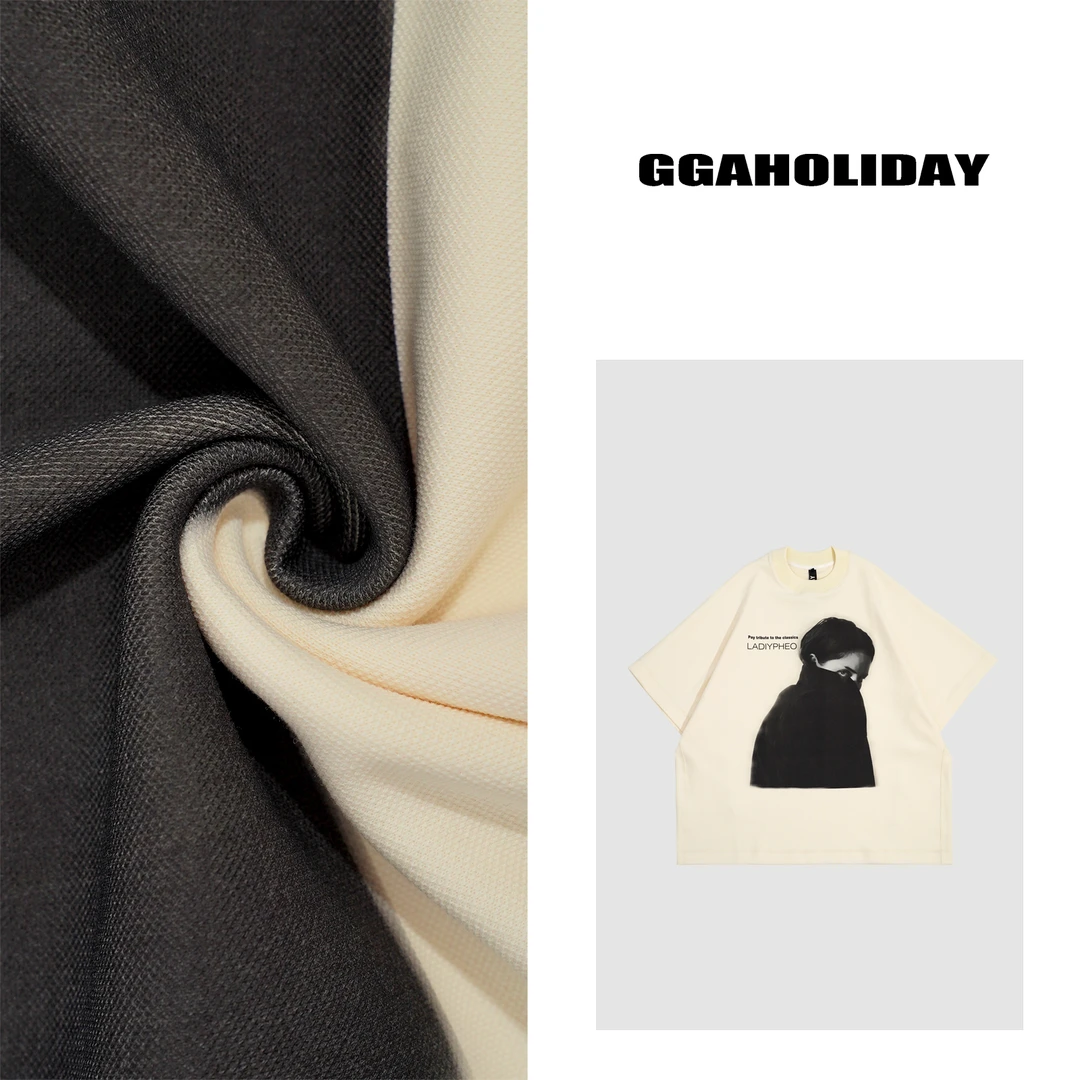 GG原创设计师休闲时尚百搭街头潮流美式短袖大t 142053