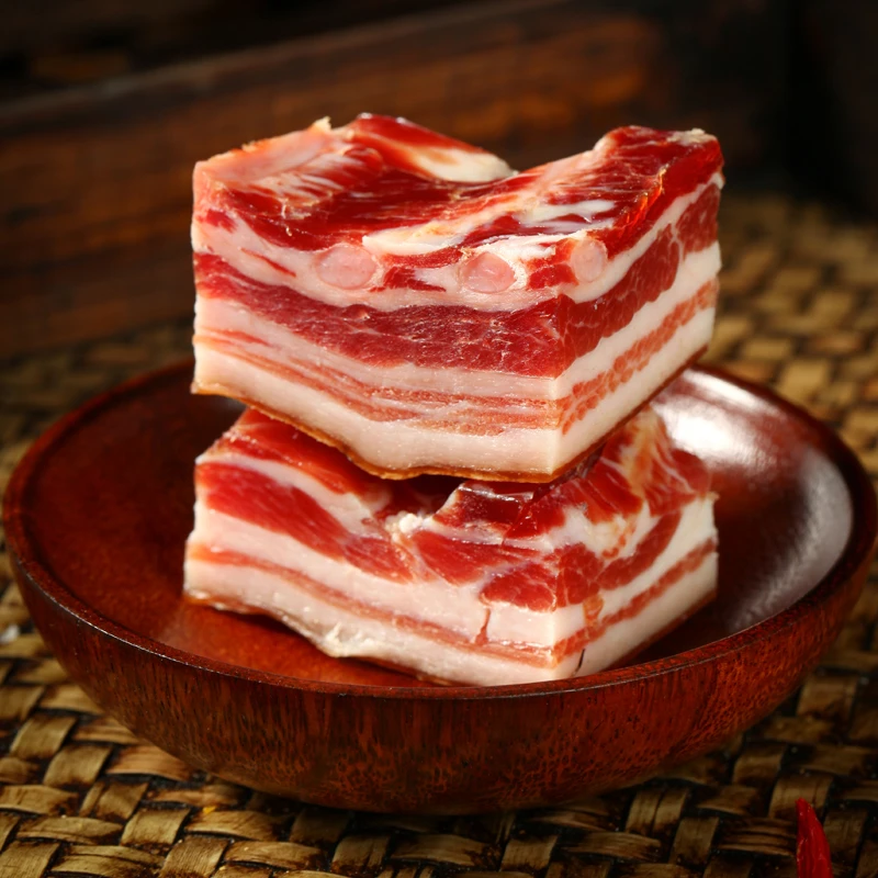 云南特色肥瘦腊肉五花肉云贵川风味盐腌制风干腊肉非湖南腊肉