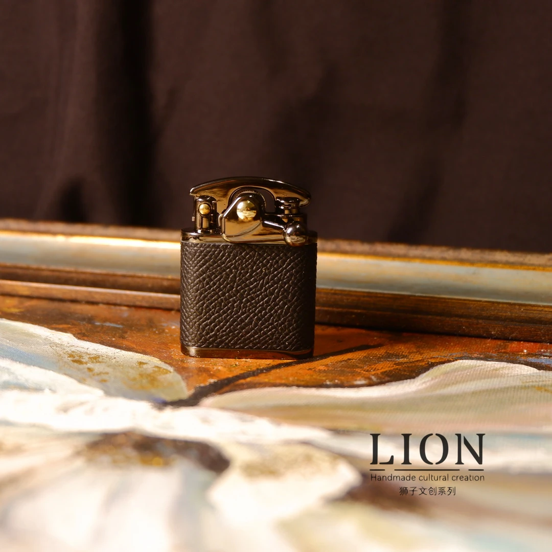 LION革物煤油打火机黑武士系列手工高端送男友网红款打火机复古