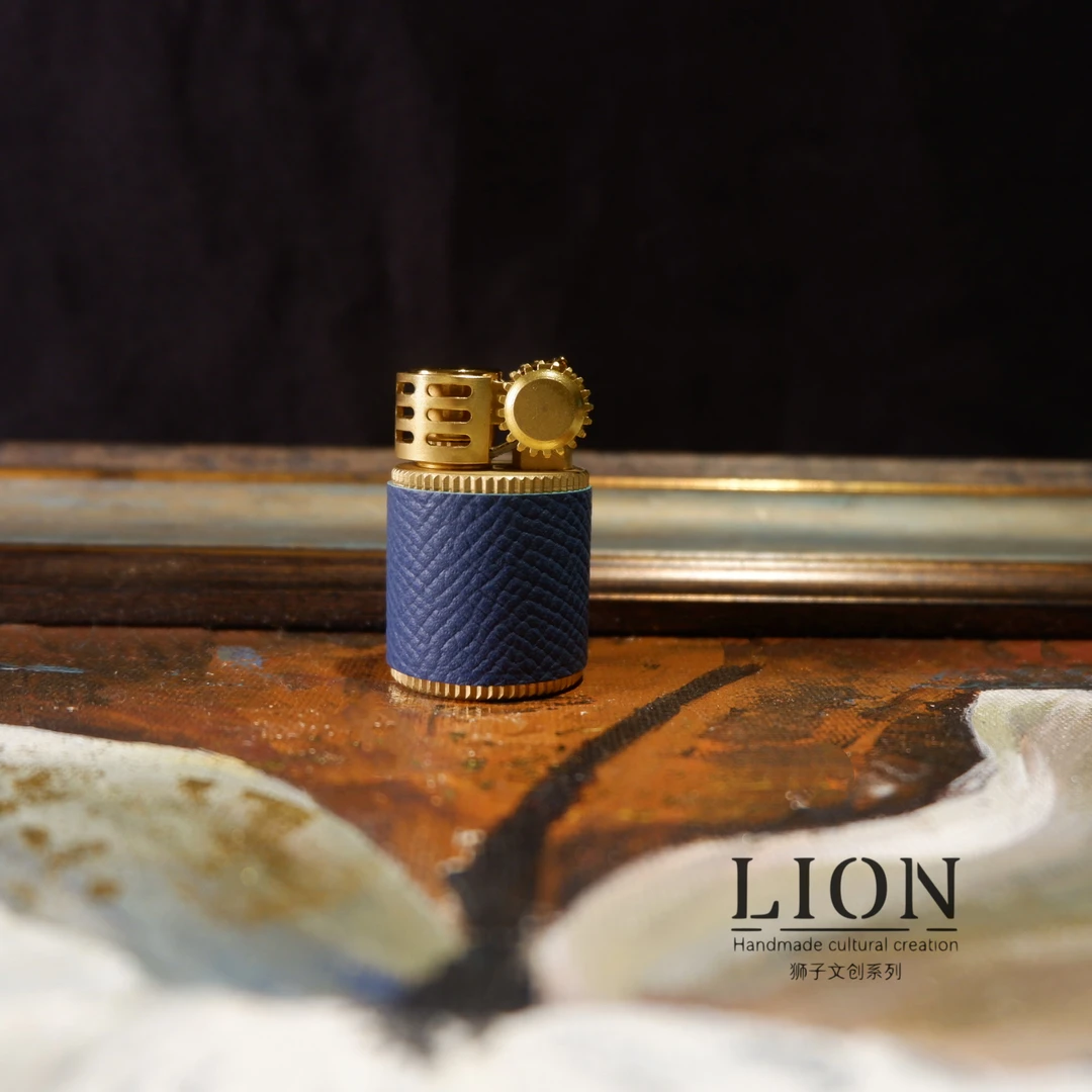 【LION 革物】深蓝系打火机复古创意个性送男女朋友礼物高颜值新款