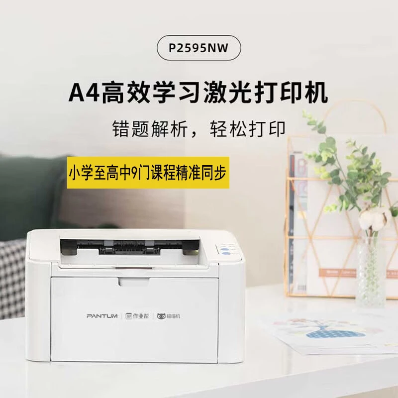 PANTUM/奔图P2595NW高效学习打印机（送原装硒鼓，远程打印）黑白