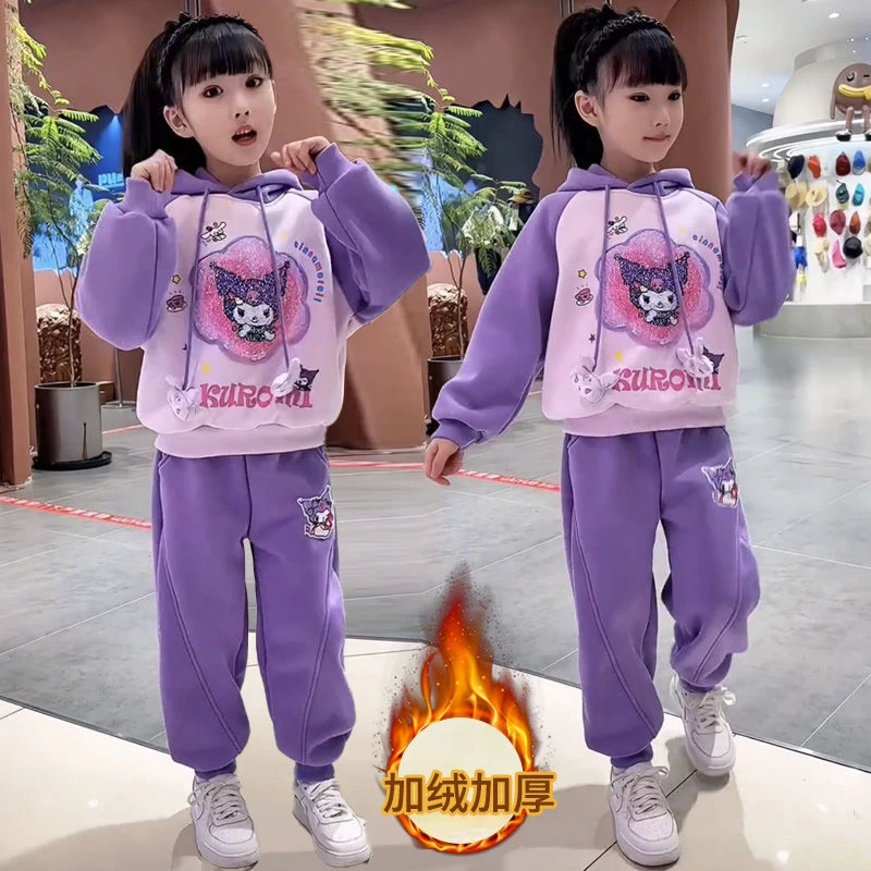 巴拉拉吧女童卫衣春秋款2023新款秋装女孩加绒儿童亮片可变图案库