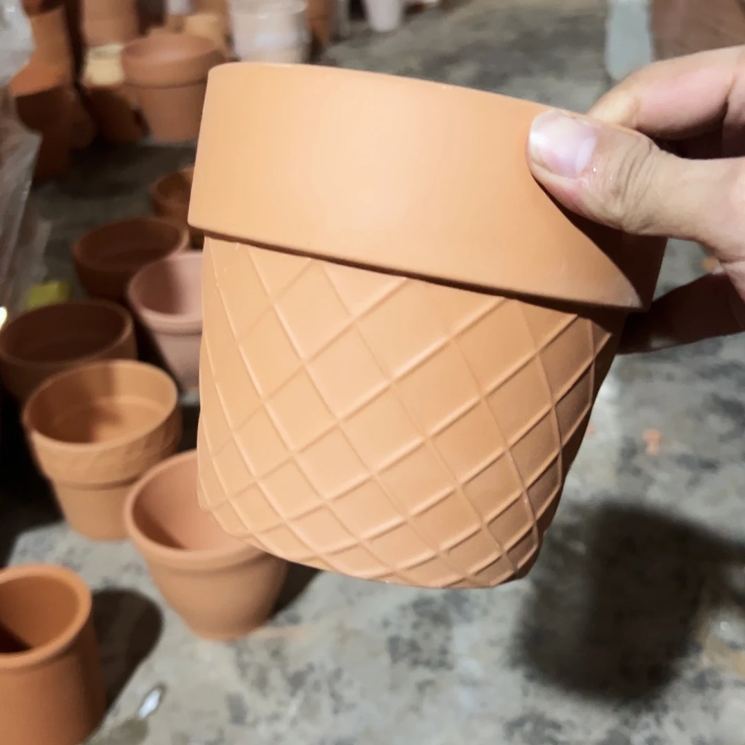 【闪购商品】红陶20CM以下网格16口14高1个