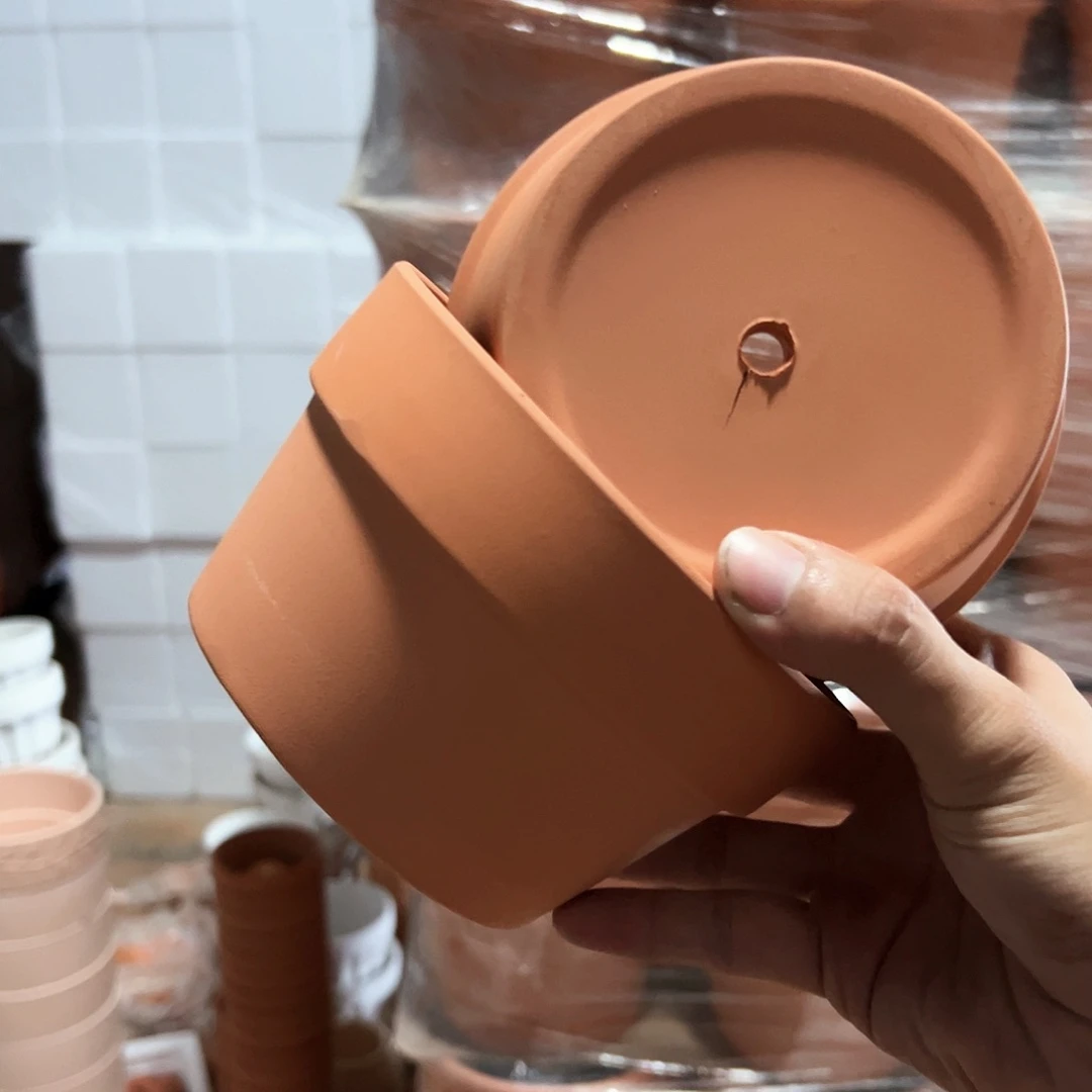 【闪购商品】红陶20CM以下15口9高裂底两只