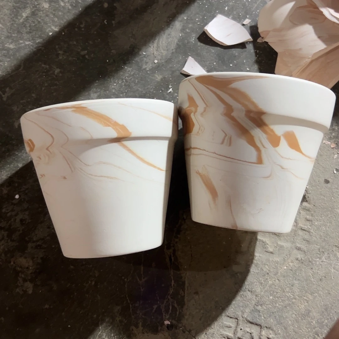 【闪购商品】红陶20CM以下橘里橘气18口16高2个