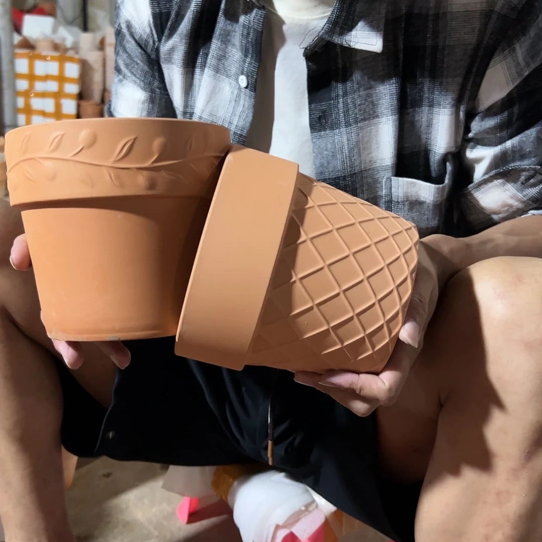 【闪购商品】红陶20CM以下网格➕橄榄