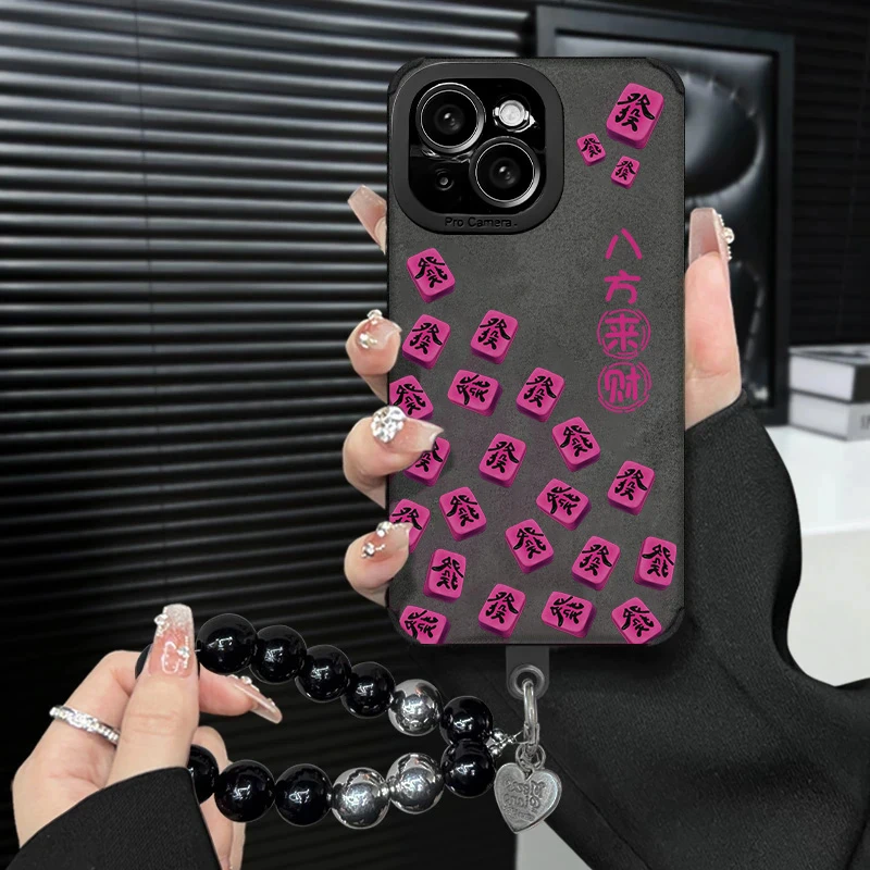 BANCA八方来财适用苹果16手机壳高级小米oppovivo华为P70复古皮质