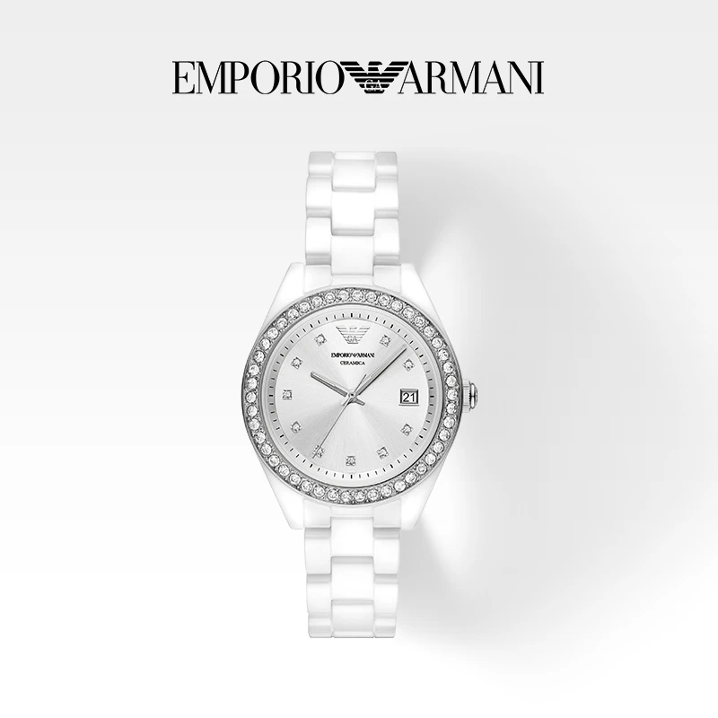 Emporio Armani/安普里奥·阿玛尼轻奢时尚陶瓷表带腕表AR70014