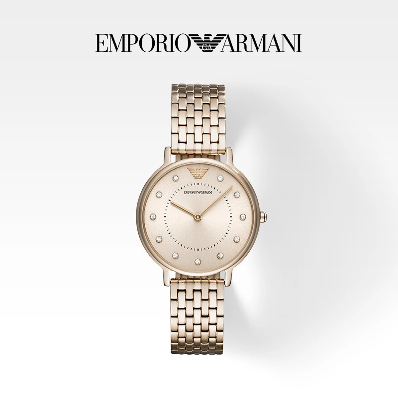 Emporio Armani/安普里奥·阿玛尼香槟金满天星手表石英表AR11062