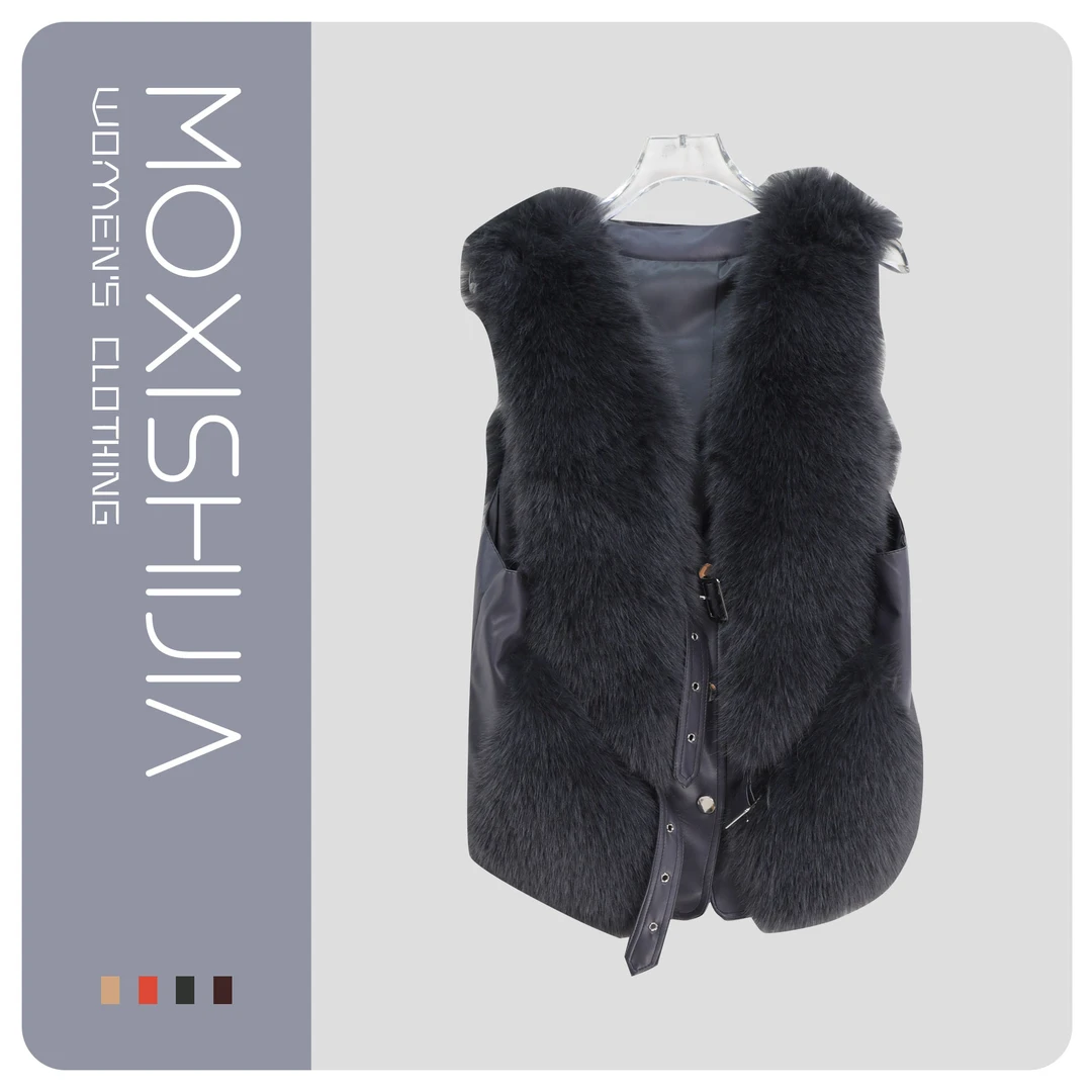 S轻奢高端洋气气质显瘦毛毛修身减龄马甲S4663