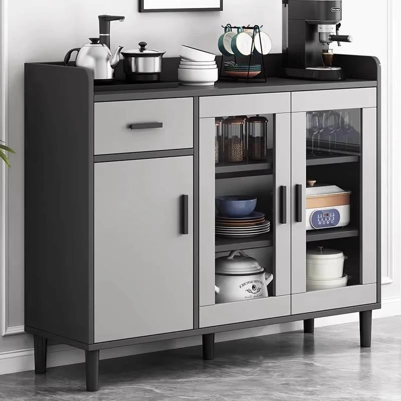 简约客厅茶水柜带烧水壶组合茶吧机柜子一体柜餐边柜咖啡机摆放台