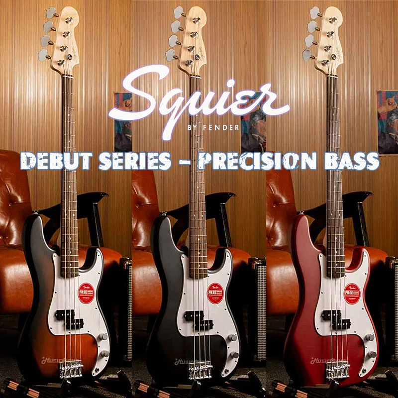 Fender芬达Squier电贝斯Debut首秀新品SQ初学者入门P贝司男女学生