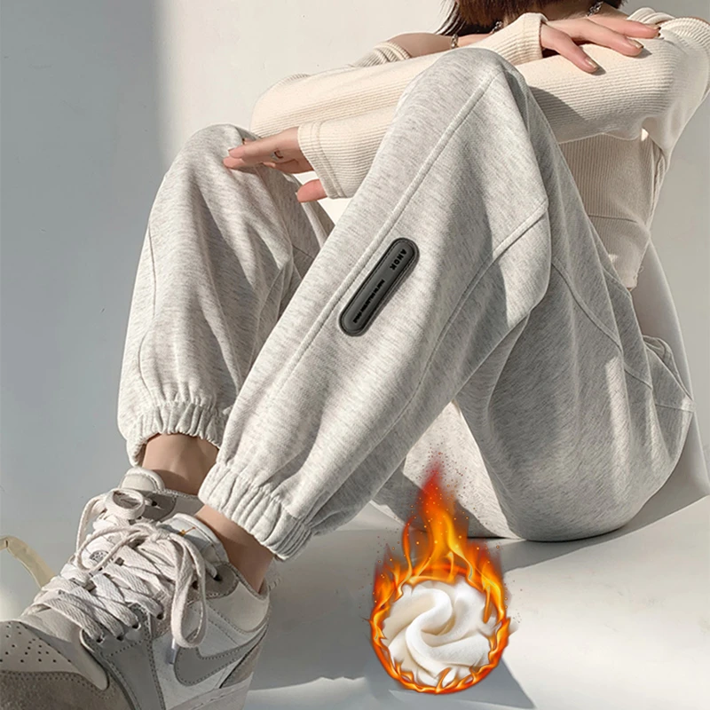 孕妇裤秋冬外穿加绒加厚休闲宽松运动裤春秋时尚束脚哈伦灯笼裤子