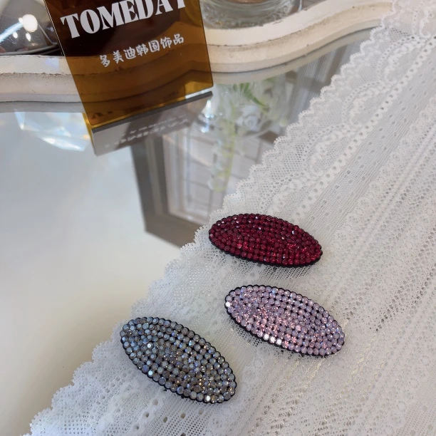 W187韩系精致气质简约闪边夹 掰掰夹