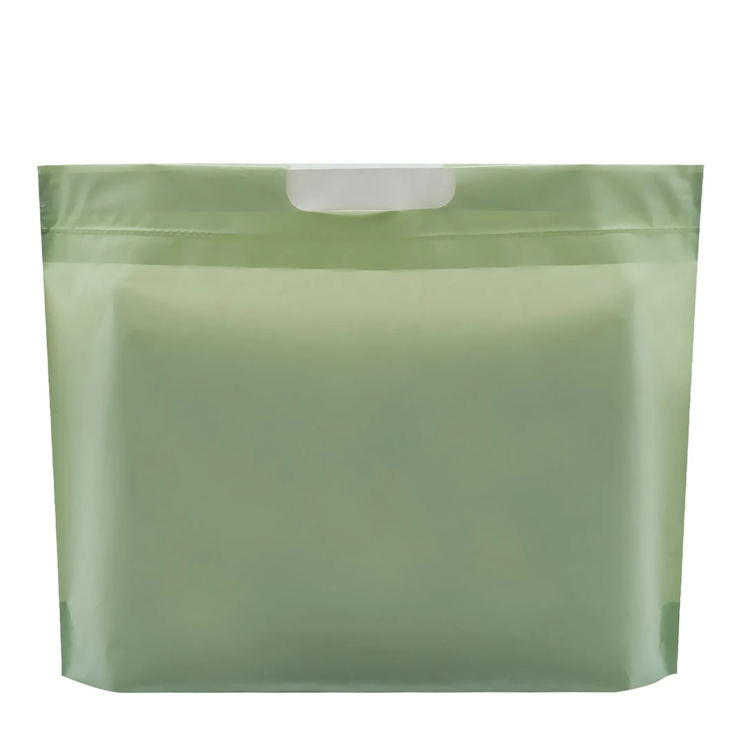 2025年抽绳袋 新款潮流版时尚EVA磨砂加厚细纹松绿抽绳袋 7颜色