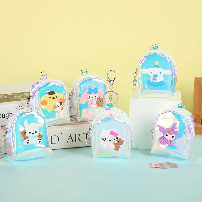 韩版ins少女心透明果冻零钱包学生便携迷你钥匙包卡通可爱硬币包