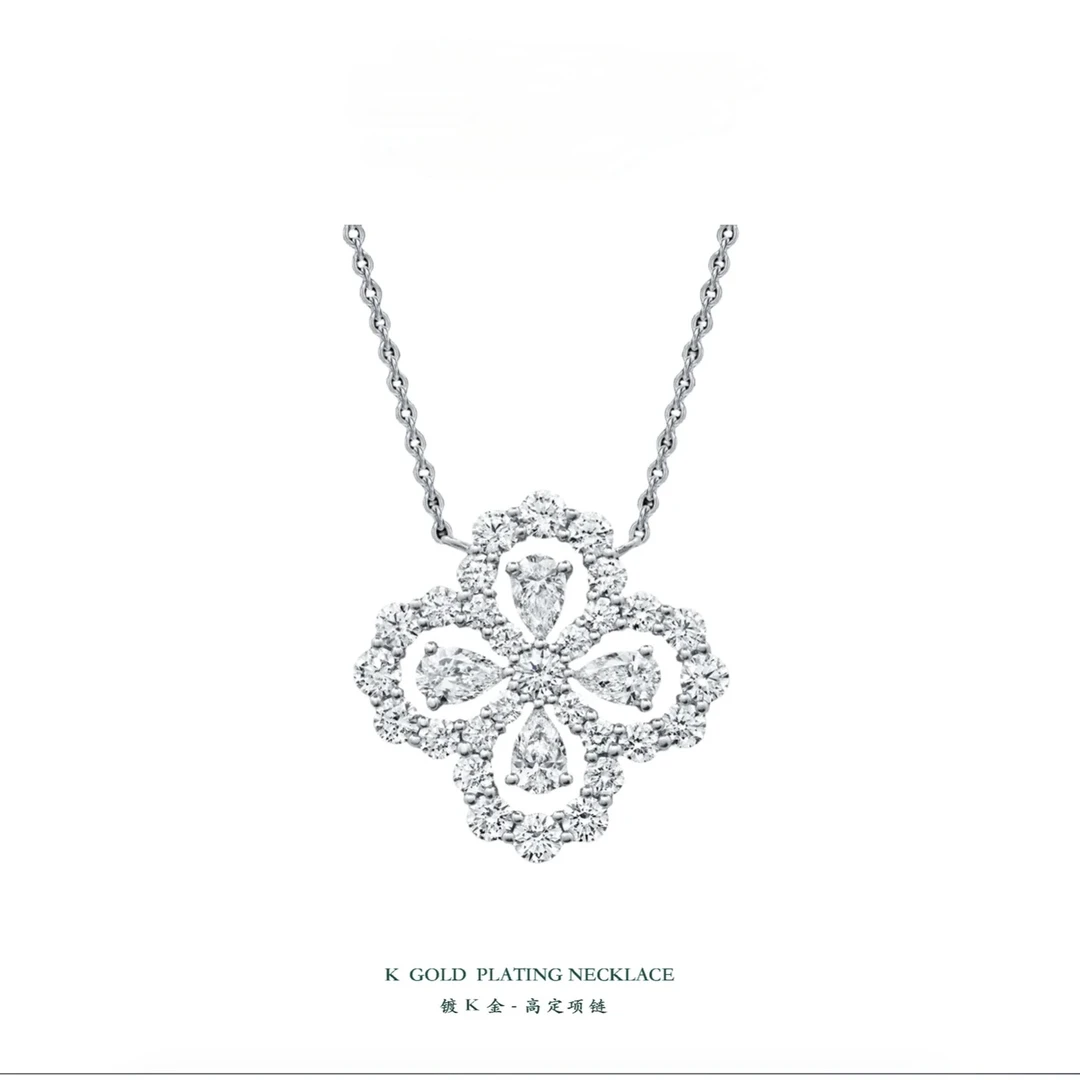 【MK1】围巾 loop4叶草轻奢百搭简约k金围巾 HW09