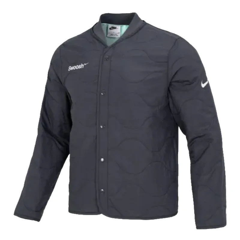 NIKE/耐克男绗缝加衬夹克外套勾防泼水叠搭薄款棉服 FB1909