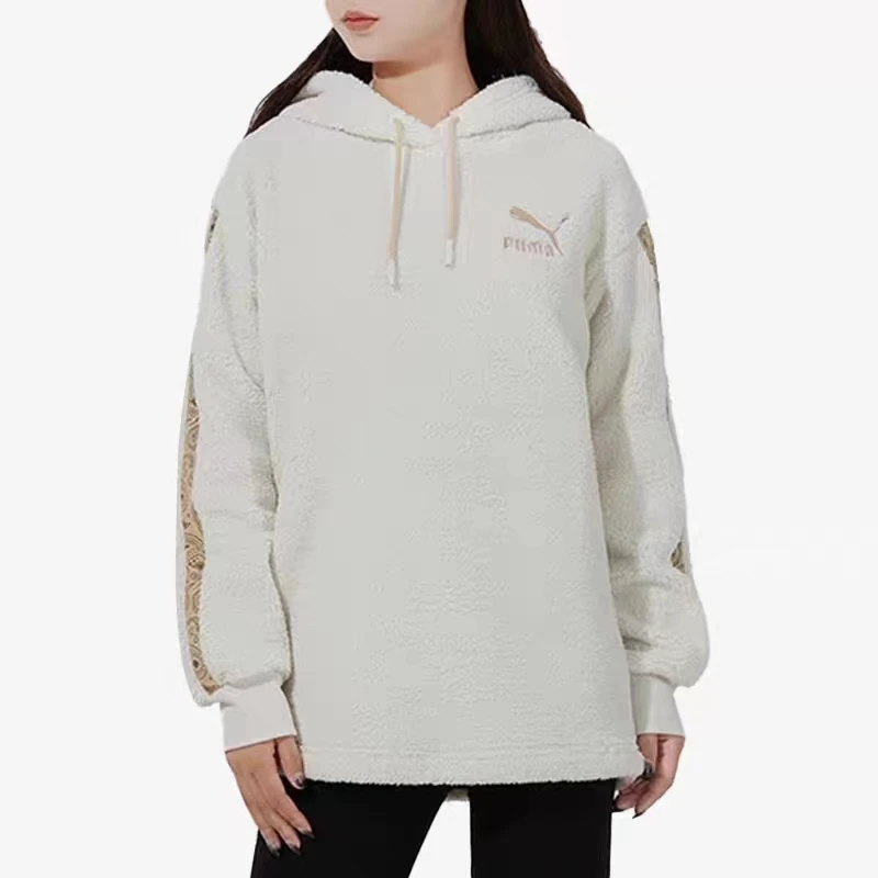 PUMA/彪马 C485 534985-05 女款休闲时尚羊羔绒连帽卫衣 P25-4-01