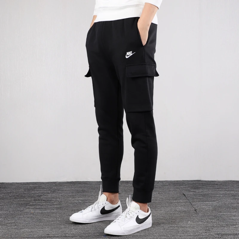 NIKE/耐克CD3130-010 男款黑色舒适时尚休闲百搭针织收脚运动长裤