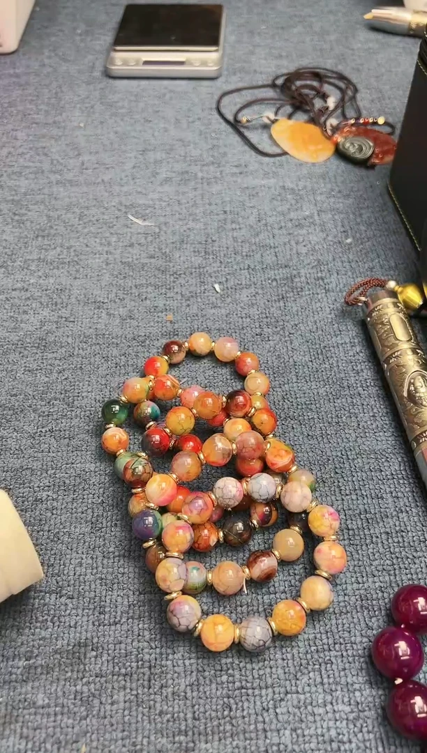 【闪购商品】玛瑙手饰未镶嵌凤羽明珠七彩