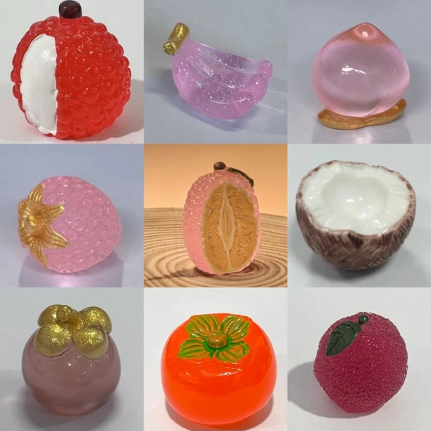 【现场拆盒】小水果萌粒系列摆件潮流玩具DIY隐藏玩法