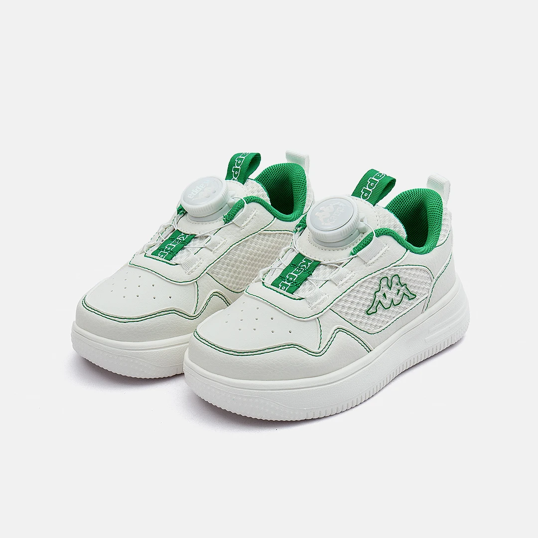 Kappa Kids2023春季新款儿童中大童学生舒适轻便透气男女童板鞋