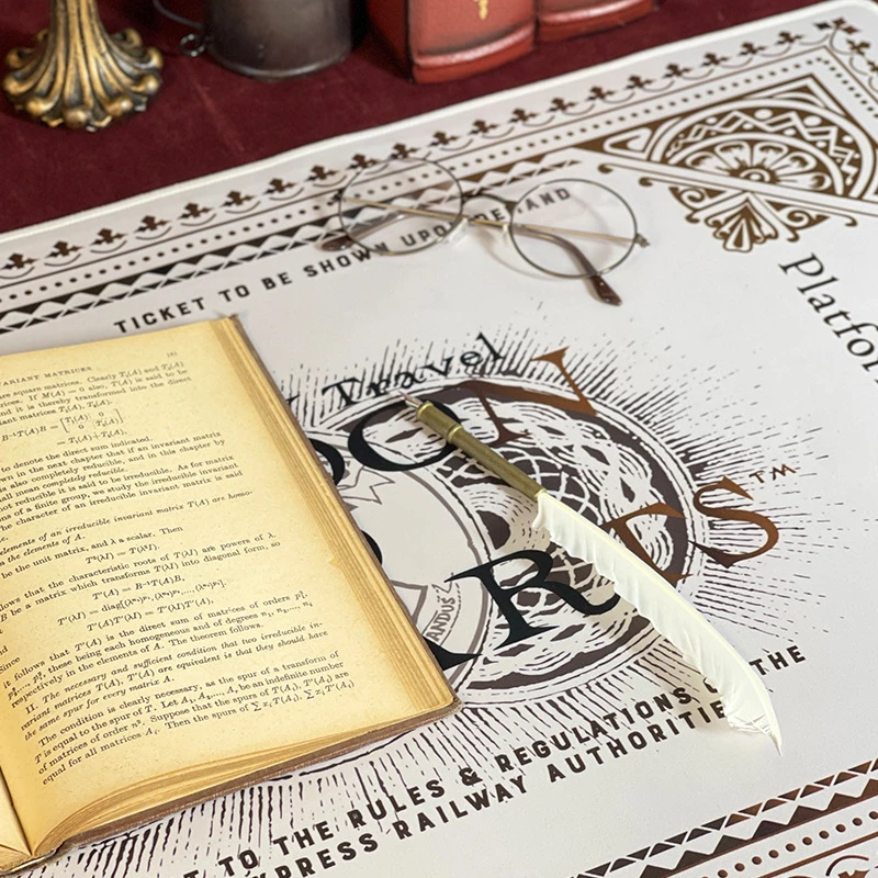 哈利波特华纳正版周边产品9¾站台车票书桌垫防滑鼠标垫