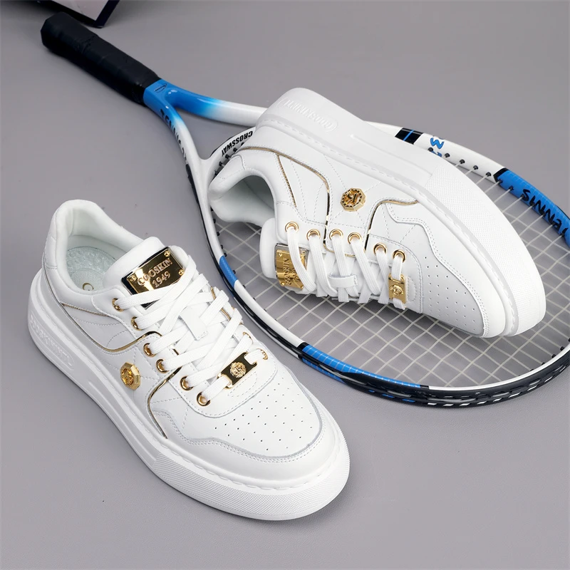 GUCL【专柜品质】酷奇男士休闲小白鞋潮流时尚百搭休闲鞋低帮男鞋