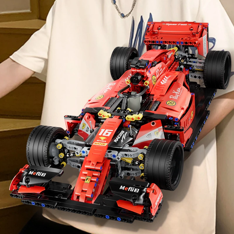星涯优品【1:10】拉法拉 F1积木拼装方程式赛车可以上墙摆件A36+B37