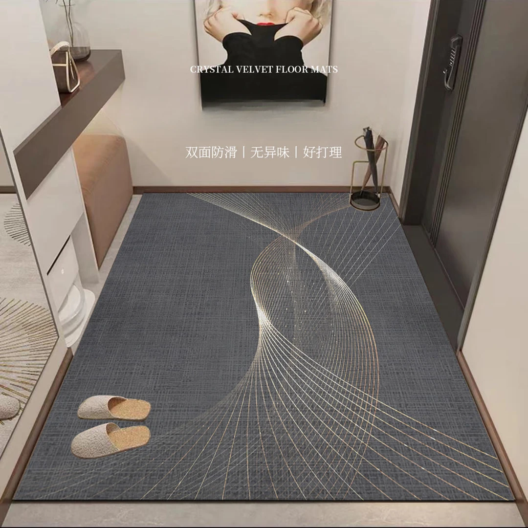 入户门垫家用防滑脚垫院子室内地面玄关地毯竖版高档脚垫地垫