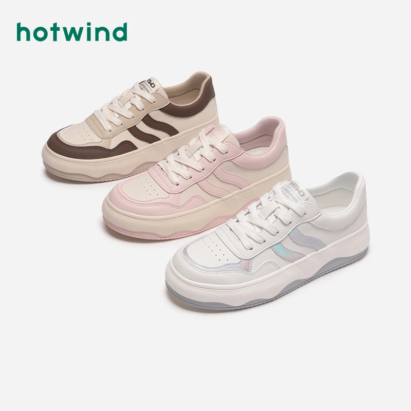 Hotwind/热风24年春季新款潮流百搭舒适女士时尚休闲鞋H14W4547