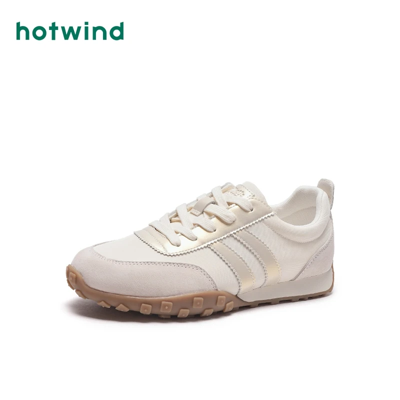 Hotwind/热风24年秋季新款女士透气软底百搭时尚休闲鞋H11W4711
