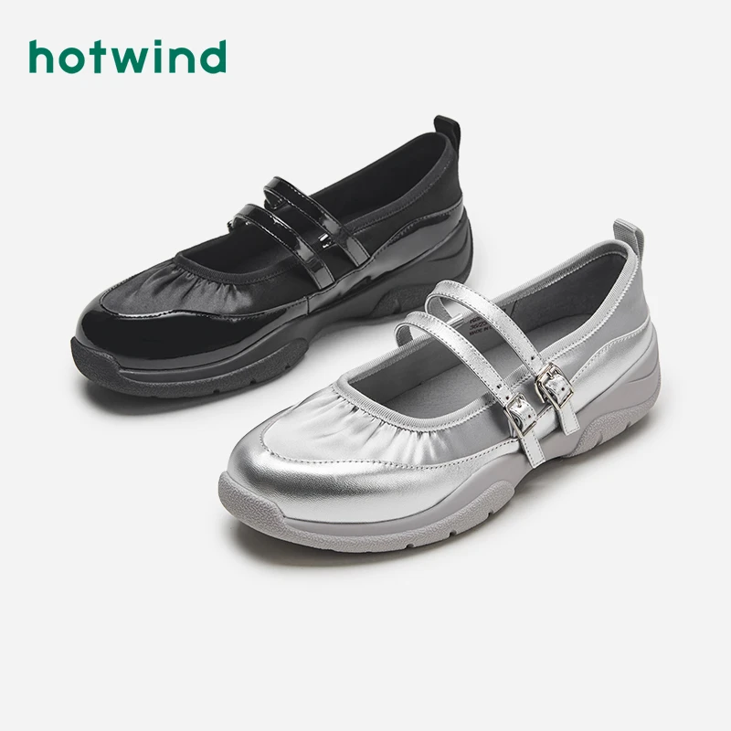 热风2024年秋季新款女士时尚休闲鞋H28W4303