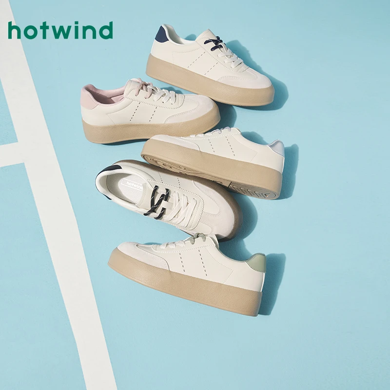 热风2025年春季新款女士时尚休闲鞋H14W25550