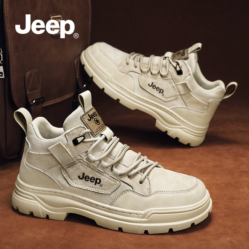 JEEP吉普男鞋秋冬马丁靴男款2025新款爆款高帮工装鞋男士登山鞋子