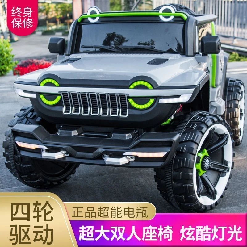 坦克300儿童电动车双开门超大越野车动力玩具汽车双人宝宝坐大人