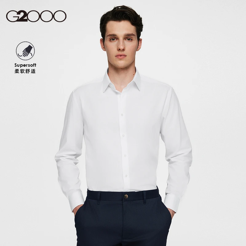 【平纹长袖】G2000男装秋冬棉涤混纺舒适时尚商务正装衬衫36121912