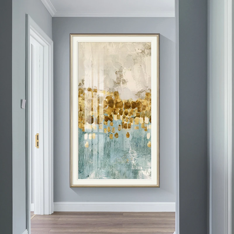 跳舞的星星入户门正对墙画玄关装饰画简法美式轻奢挂画高级感壁画