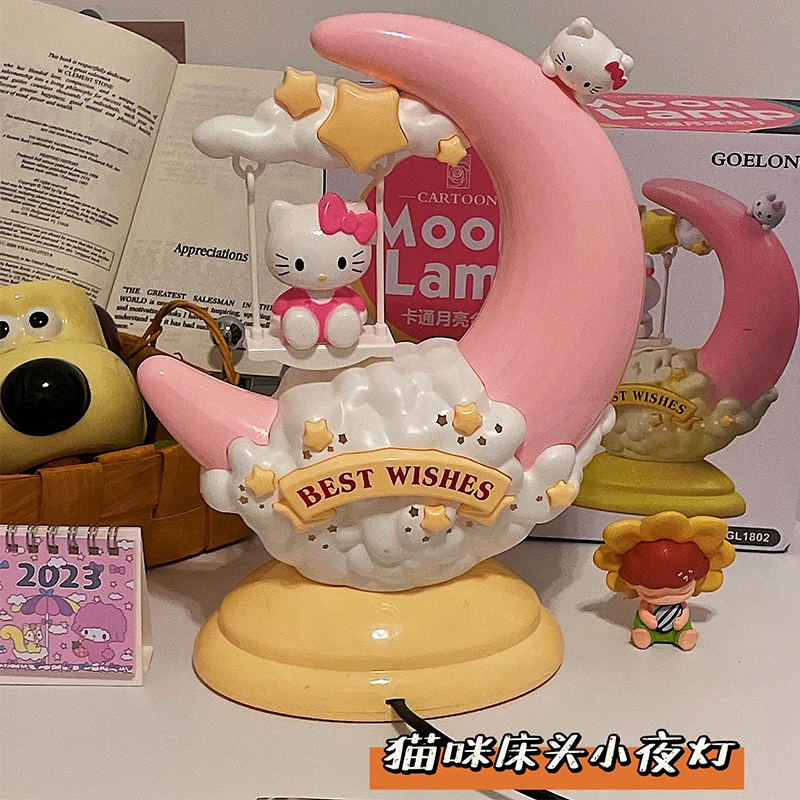 可爱KT猫咪小夜灯氛围灯卧室床头灯台灯宿舍卡通创意女生生日礼物