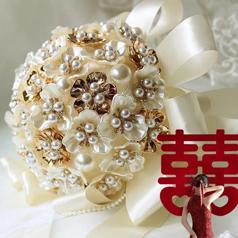 新婚新娘手捧花结婚手工diy材料包送闺蜜朋友心意结婚礼物伴手礼