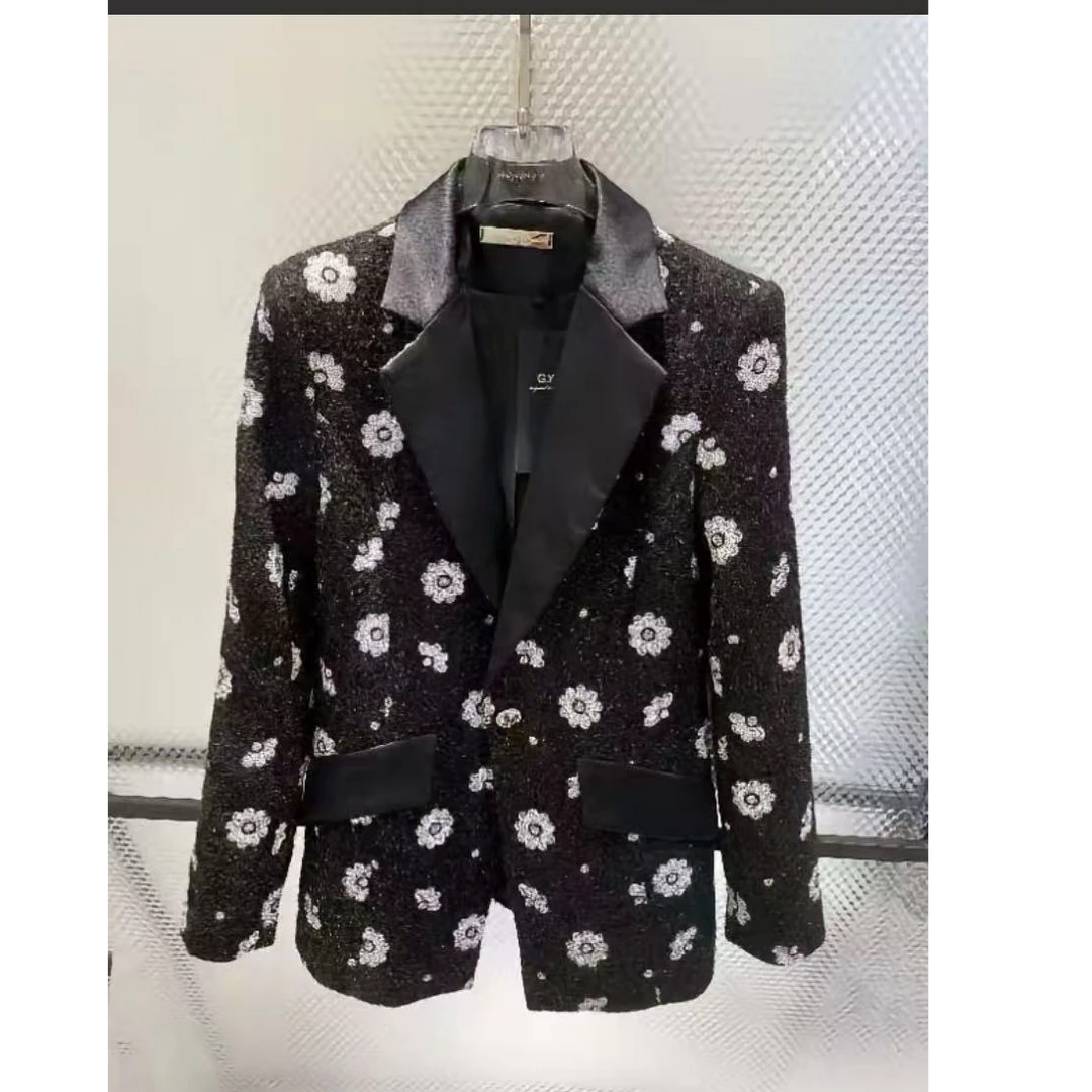 1263 重工高级感气质时尚西装外套 C65/C69